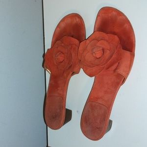 Stuart Weitzman Coral Floral Sandals